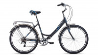 Велосипед Forward SEVILLA 26 2.0 черный матовый/белый 18.5" (2022)