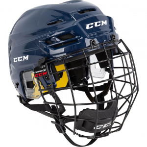 Шлем с маской CCM Tacks 210 Combo SR navy 