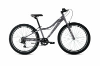 Велосипед Forward Twister 24 1.0 черный/серебристый рама: 12" (2022)