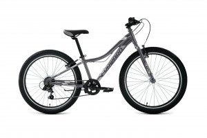 Велосипед Forward Twister 24 1.0 черный/серебристый рама: 12&quot; (2022) 