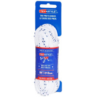 Шнурки для коньков без пропитки TexStyle 2000 МТ белые/синие