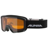 Очки горнолыжные Alpina Scarabeo S Black Matt/Orange S2 (2024)