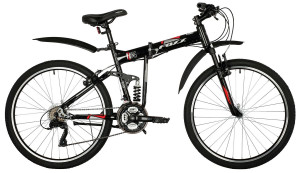 Велосипед FOXX 26&quot; ZING F1 черный, размер 18&quot; (2021) 