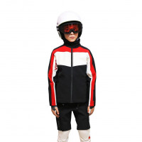 Куртка-виндстоппер Vist Miramonti JR. S15J093 Softshell Jacket black-white-ruby 9900AM