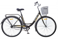 Велосипед Stels Navigator-345 28" Z010 (с корзиной) чёрный (2019)