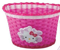 Корзина Multibrand Принцесса Kitty 00-170429 детская, 23,5х16,5х15,5 см, универсальное креплениена руль, пластик, розовый