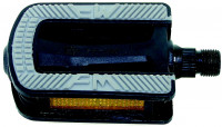 Педали M-Wave Steady K4 5-311046 детские, со светоотражателями, с антискользящим покрытием, пластик, черный
