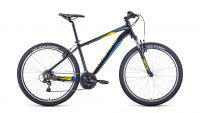Велосипед Forward APACHE 27.5" черный/желтый рама 15" (2022)