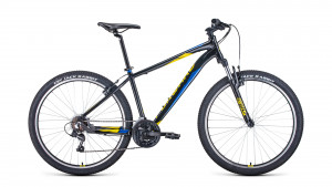Велосипед Forward APACHE 27.5&quot; черный/желтый рама 15&quot; (2022) 