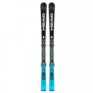 Горные лыжи Head WC Rebels e.GSR SW LYT-PR + крепления PR 11 GW Brake 78 [G] black/speedblue (2025) 