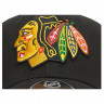 Бейсболка Atributika&Club NHL Chicago Blackhawks черная (55-58 см) 29091 - Бейсболка Atributika&Club NHL Chicago Blackhawks черная (55-58 см) 29091