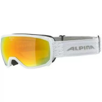 Очки горнолыжные Alpina Scarabeo S White Gloss/Orange S2 (2024)