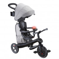 Трехколесный велосипед-беговел Globber Explorer Trike 4 in 1 Deluxe Play черный/серый