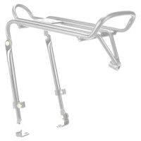 Багажник Ostand CD-220 6-152200 передний, регулируемый, крепление к тормозам V-брейк 240*120 мм, алюминий, серебристый