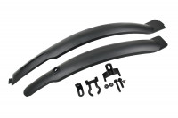 Крылья комплект GHBike GH-336F/R, 24-26", пластик, черный (2022)