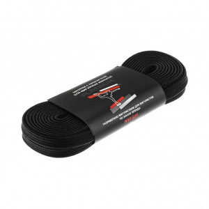 Шнурки фигурные с пропиткой Mad Guy Platinum черные 