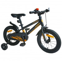 Велосипед Nameless Sport 16" черный матовый/оранжевый рама: 8.1" (2026)