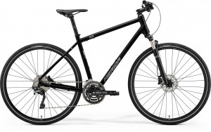 Велосипед Merida Crossway 500 28&quot; GlossyBlack/MattSilver (2021) 