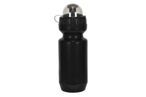 Фляга V-S550, 550мл, пластик, с клапаном, черная (2022) 
