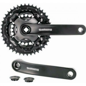 Система Shimano, TY301, 175 мм, 42/34/24T, 6/7/8 ск. черн. 