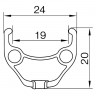 Обод Remerx Top Disc 5-380452 26" двойной, черный - Обод Remerx Top Disc 5-380452 26" двойной, черный