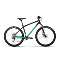 Велосипед Forward Apache 27.5 2.0 D черный/бирюзовый рама: 15" (2023)