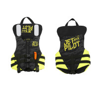 Спасательный жилет неопрен детский Jetpilot Cause Kids ISO 100N Neo Vest Black/Yellow S21 (19086)