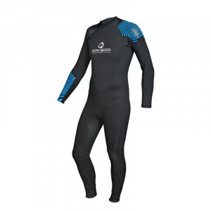 Гидрокостюм длинный прокатный Spinera Professional Rental Fullsuit 3/2 mm Black S23 Blue 