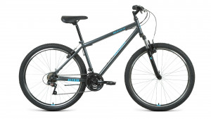 Велосипед Altair MTB HT 27.5 1.0 темно-серый/мятный (2021) 