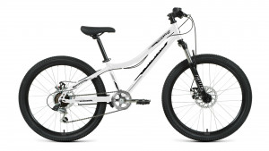 Велосипед Forward Titan 24 2.0 D белый/черный рама: 12&quot; (2022) 