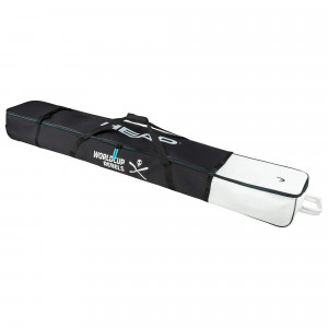 Чехол для лыж Head Rebels Double Skibag на колесах 203 black/white/speedblue (2026) 