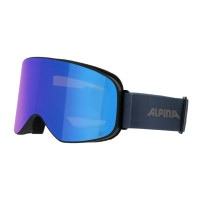 Очки горнолыжные Alpina Slope Q-Lite Black-Dirblue Matt/Q-Lite Blue S2 (2024)