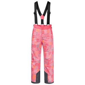 Брюки Jack Wolfskin GREAT SNOW PRINTED PANTS KIDS Coral Pink All Over (2021) 
