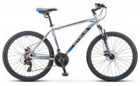 Велосипед Stels Navigator-500 MD 26" F010 серебристый/синий (2019)