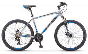Велосипед Stels Navigator-500 MD 26&quot; F010 серебристый/синий (2019) 
