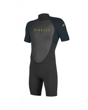 Гидрокостюм детский короткий O&#039;Neill YOUTH REACTOR-2 2MM BACK ZIP S/S SPRING BLACK/SLATE (2019) 