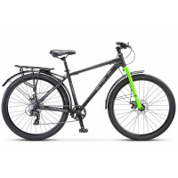 Велосипед Stels Navigator-700 Курьер MD 27.5 Z010 (м) черный/матовый рама: 17.5" (2025)