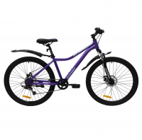 Велосипед Avenger C261DW 26" фиолетовый металик/белый рама: 15" (2025)