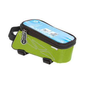 Сумочка/чехол+бокс M-WAVE 5-122555 на раму д/смартфона 170х80х80мм ROTTERDAM TOP L влагозащ. черно-зеленая SALE 