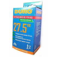 Велокамера Duro 27.5x2.20/2.35 (56/60-584) F/V-52 (легкая 166гр, 0,6мм) DHB01047