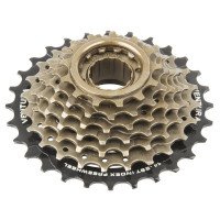 Кассета Ventura 5-700170 трещотка, 6 скоростей, Freewheel 6х14-28, HG-копия Shimano-совместимая, черный/коричневый