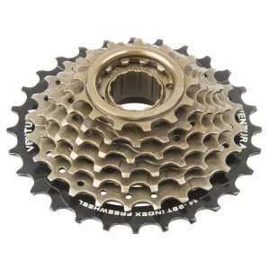 Кассета Ventura 5-700170 трещотка, 6 скоростей, Freewheel 6х14-28, HG-копия Shimano-совместимая, черный/коричневый 
