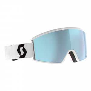 Маска Scott Ambit Compact mineral white/black + AMP ice chrome S2 