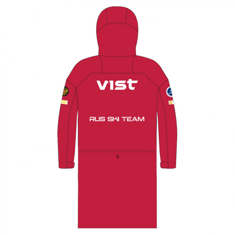 Vist Mass Aqua Raincoat Gender Neutral RUS SKI TEAM true red IWIWIW 2024 HC5