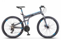 Велосипед Stels Pilot-970 MD 26" V021 gray/blue (2019)