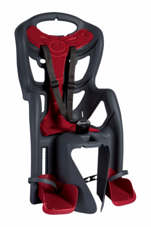 Сидение заднее BELLELLI Pepe Clamp 01PPM00000, до 22 кг, черное 