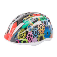 Шлем защитный Stels HB6-3_c (out-mold) черный "разноцветные шестерни" S