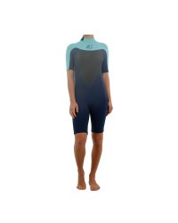 Гидрокостюм женский короткий Jetpilot Flight S/S 2mm Springsuit wms.Teal (2019)