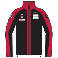 Куртка-виндстоппер Vist Atlan Softshell Jacket Unisex RUS SKI TEAM black-red-black 992A99 (2026)