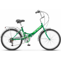 Велосипед Stels Pilot-750 V 24" Z010 (м) зеленый рама: 14" (2025)